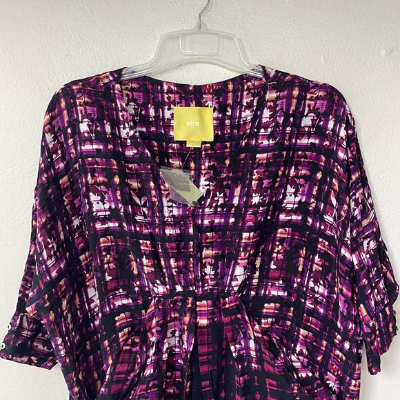 NEW! Anthropologie Maeve Cocoon Dolman Sleeves Draped Dress Size S - Picture 5 of 13